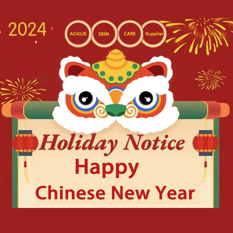 Avis de vacances du Nouvel An chinois